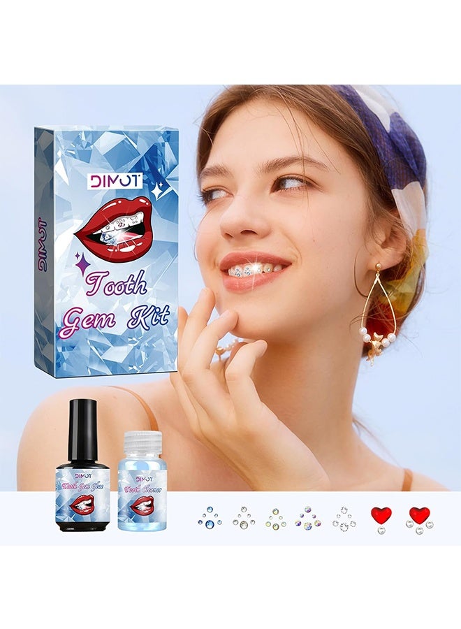 DIMOT DIY Tooth Gem Kit，Tooth Gems Kit for Teeth Gems Kit with Light,190 Tooth DIY Gem Kit Tooth Jewelry Gems Kit 2025 New for Man&Women - Image 5